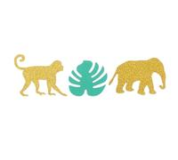 BESPORTBLE Confeti Creativo de Papel Hawaiano con Temática de Jungla y Animales, 100 Piezas para Decoración de Fiesta de Cumpleaños y Ambiente Festivo en Bares Estilo Varios estilos