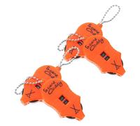 BESPORTBLE Contador de Golpes de Golf Manual Mini Naranja con Números Negros, 4 Piezas Portátiles para Competición y Juego en Exteriores, Marcador Deportivo de Bolsillo Fácil de Usar