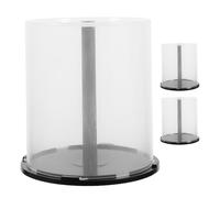BESPORTBLE Contenedor Transparente para Cds y Dvds Capacidad para 100 Discos, Caja Plástica Resistente, Organizador Extraíble para Oficina y Hogar
