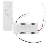 BESPORTBLE Control Remoto para Ventilador de Techo Decoracion Verano, Controlador Inalámbrico de Corriente Continua, 6 Velocidades y Temporizador de 1/2/4 Periodos, Fácil Instalación y