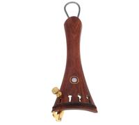 BESPORTBLE Cordal de Violín 4/4 de Palisandro con Microafinadores Finos y Ojo de Pez para Tono Preciso, Accesorio para Principiantes y Profesionales, Incluye Cuerda de Sujeción para Violín