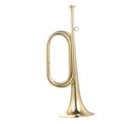 BESPORTBLE Corneta de Cobre para Banda Escolar y Orquesta Militar, Trompeta Profesional Ligera, Adecuado para Principiantes y Músicos, Instrumento de Viento Dorado para Bandas Militares