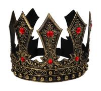 BESPORTBLE Coronas reales para hombres: de oro de rey de baile para niños Prince Crown Accesorios de disfraz para fiesta de cosplay
