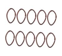 BESPORTBLE Correa de Reloj de Cuero 20mm Anilla Fija 10 Piezas Marrón Oscuro Repuesto para Correas Accesorios Relojes Uso Diario