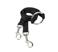 BESPORTBLE Correa Doble para Perros De Nylon Traje para Controlar Mascotas Pequeñas Antienredo y Resistente Color Negro