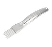 BESPORTBLE Cortador de Cebolla Verde de Acero Inoxidable Multifuncional para Cocina Cortador Práctico y Resistente para Cebollino y Verduras Herramienta Compacta y Portátil