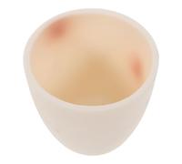 BESPORTBLE Crisol de Cerámica Blanco de 40ml para Análisis y Experimentos de Laboratorio Alta Resistencia al Desgaste y Forma Curva Práctica
