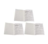 BESPORTBLE Cuaderno de Partituras Reutilizable de 3 Piezas Hojas Desprendibles en Papel Negro para Práctica Musical Profesional en Exteriores