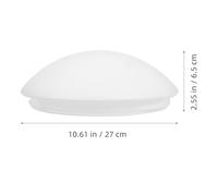 BESPORTBLE Cubierta de Lámpara de Techo Redonda con Sensor de Luz, Pantalla de Plástico con Orificios para Difusión Mejorada, Reemplazo para Lámparas de Techo en Interiores