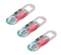 BESPORTBLE Cubierta de Privacidad para Cámara Web Portátil y Teléfono Móvil, Diseño Flamenco, Ultradelgada y Adhesiva, 3 Piezas, Protección contra Espionaje y Uso en Ordenador y Smartphone