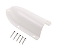 BESPORTBLE Cubierta de Ventilación Tipo Concha para Embarcaciones de Color Blanco, Deflector de Salida de Aire Anticorrosivo, Tapa de Desagüe Marina para Sistema de Ventilación Yate,