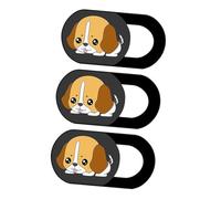 BESPORTBLE Cubierta Deslizante para Cámara Web de Portátil 3 Piezas Diseño Cachorro Abs Resistente Protección Privacidad Anti-Hacking para Videollamadas y Seguridad Informática