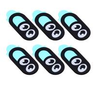 BESPORTBLE Cubierta para Cámara Web de Portátil y Tableta Ultra Delgada Diseño de Gafas 6 Piezas Adhesiva Protección contra Hackeo y para Privacidad Personal