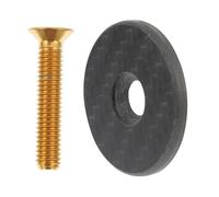 BESPORTBLE Cubierta para Horquilla Bicicleta Aleación Titanio Tapas Taza Carbono Ligero y Resistente para Accesorios Ciclismo Montaña Carretera