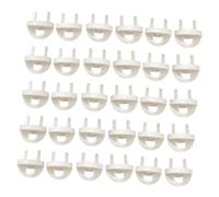 BESPORTBLE Cubiertas de Enchufes de Seguridad para Niños de Plástico Abs Blanco, 30 Piezas, Prácticas y Seguras para Proteger Enchufes Eléctricos Hogar