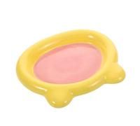 BESPORTBLE Cuenco de Cerámica para Mascotas Diseño Antivuelco Pesado Plato Superficial para de Fatiga de para Comida Seca Húmeda y Agua para Gatos Pequeños y Perros Interiores
