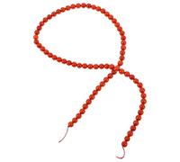 BESPORTBLE Cuentas Redondas de Coral Rojo Natural 5mm para Manualidades DIY Acabado Lustroso y Textura Refinada Ideales para Pulseras y Collares Artesanales