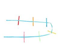 BESPORTBLE Cuerda de Seguridad para Caminar para Niños Asas Resistentes y Espacio Adecuado entre Niños, Material Poliéster Ligero para Salidas y Visitas al Parque Color Aleatorio