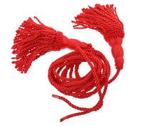 BESPORTBLE Cuerda Trenzada Roja para Instrumento de Viento Borlas de Poliéster, Agarre Seguro y Uso Versátil para Actuaciones y Orquestas Escolares, 1 Par