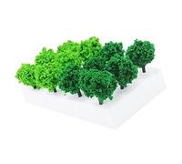 BESPORTBLE de Árboles Miniatura Artificiales para Diorama Decoración de Arbustos Simulados DIY 1 Caja Verde Accesorios para Modelismo