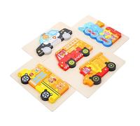 BESPORTBLE de Madera para Niños de 1 a 3 Juguete Educativo para Bebés Colores Brillantes Desarrollo Cognitivo para de Juego 5 Piezas