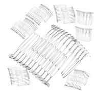 BESPORTBLE De Pesca 20 Piezas Peine Con Clip Lateral Peine Para Burlarse Cabello Accesorios De Boda Novia De Aleación Recipiente Cerillas