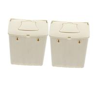 BESPORTBLE Decked 2 Piezas Caja Cría Aves Casas Pájaros Al Aire Libre Accesorios Cubiertos Grandes Comederos para Pájaros para Exteriores Nido Pájaro Colibrí El Plastico