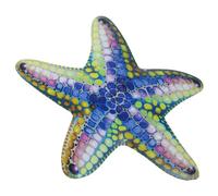 BESPORTBLE Decoración De Pared De Metal Escultura De Estrella De Mar Para Interiores y Exteriores Adorno Duradero y Resistente La Corrosión Para y Baños
