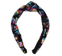 BESPORTBLE Diadema anudada: diadema de lentejuelas brillantes, banda para el cabello con ancho, aro para el cabello, accesorios para mujeres, niñas, damas, fiestas y vacaciones.