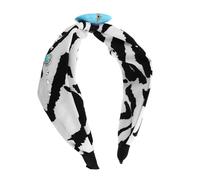 BESPORTBLE Diadema Bohemia de Moda para Mujer con Estampado de Vaca y Bordado Accesorio Elegante Cabello para Cumpleaños y Festividades