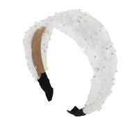 BESPORTBLE diadema con cuentas Brillantina para acolchado talón nupcial brillo del cabello de princesa perla diadema de perlas diadema de boda diadema de diademas brillantes Malla