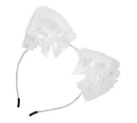 BESPORTBLE Diadema Con Orejas De Gato Adorno De Encaje Accesorios Lindos Diademas De Niñas Chicas Disfraz De Orejas De Gato Venda Para Lazo De Oreja De Gato Tocador Del Gatito Metal