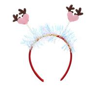 BESPORTBLE diadema de amor cornamenta diademas de ciervo alce decoración reno Día festivo adulto del día de san valentín navideña para niñas anudada para mujer paño