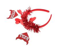 BESPORTBLE Diadema de amor de San Valentín tidador del corazón cintas para el pelo de corazón decoración de san valentín disfraz de cupido mujer alas de cupido tela de fieltro rojo