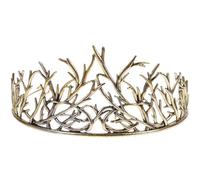 BESPORTBLE Diadema de Boda Dorada Pequeña Diseño de Rama y Hojas, Tiara para Novia y Cumpleaños, Accesorio Ligero para Mujer y Niña en Fiestas y Cosplay