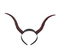 BESPORTBLE Diadema de Cuerno Infernal para Halloween Aro de Cuerno de Plástico para Cosplay de Bruja Accesorios de Fiesta de Disfraces de Demonio para Mujeres