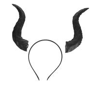 BESPORTBLE Diadema de Cuernos de Góticos Desmontables para Halloween Accesorio de PU para Fiesta Cosplay Compatible con Estilos Punk y Gótico Flexible