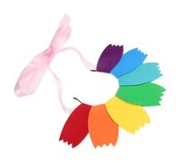 BESPORTBLE Diadema De Flores Arcoíris Pétalos De Colores Accesorio Cabello Para Fiestas Tocado De Moda Para Niñas y Mujeres