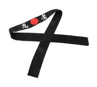 BESPORTBLE Diadema De Karate Samurái Negra Japonesa Textil Deportiva Para Hombre Banda Decorativa Para Entrenamiento y Cocina Estilo Tradicional Ajustable