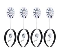 BESPORTBLE Diadema Giratoria Forma de Cerebro y Pinzas Cabello Set de 8 Piezas de Plástico Resistente Accesorio Divertido para Fiestas Disfraces y Sesiones Fotográficas Símbolo de Carga