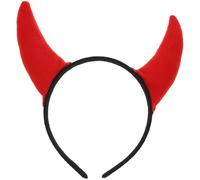 BESPORTBLE Diadema Halloween Cuernos de Vaca Roja Accesorio Duradero para Mujer y Niña Diadema Fiesta Maléfica con Diseño Original para y Disfraz