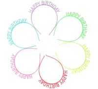 BESPORTBLE Diadema Luminosa con Adorno Fluorescente para Cumpleaños, 6 Piezas de Aros Pelo de Fiesta en Colores Variados (verde, Amarillo, Rojo, Azul, Morado, Rosa) - Accesorio Ligero