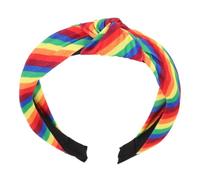 BESPORTBLE Diadema Nudo Arcoíris para Mujer, Tela Suave Transpirable, Diadema Moda Colores Vivos, Accesorio Cabello Mujer para Uso Diario y Look Casual