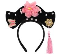 BESPORTBLE Diadema tradicional Hanfu: diadema tradicional china de la dinastía Qing con borlas. Accesorios vintage Hanfu para fotografía y celebraciones festivas.