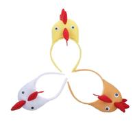 BESPORTBLE Diademas De Pollo 3 Unidades Tamaño Único Felpa Suave Accesorios Para Disfraces Infantiles Fiesta Halloween Representaciones Escénicas