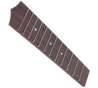 BESPORTBLE Diapasón de Mástil para Ukelele de 21 Pulgadas, Diapasón de Madera de Rosewood 12 Trastes, Piezas de Repuesto para Ukelele, Accesorio para Reparación de Instrumentos Musicales