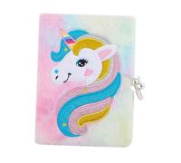 BESPORTBLE Diario De Unicornio Para Fiesta Cuaderno De Unicornio Brillante Con Cerradura De Dibujos Animados Para Niñas Lindo Y Diario De Unicornios Cuaderno De