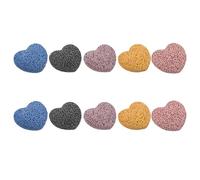 BESPORTBLE Difusor Difusión Volcánicas Aceites Esenciales de 10 en Piedras Forma de Corazón, Reutilizables Equilibrada para Fiestas y Aromaterapia