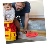 BESPORTBLE Dirección de Juguete para de Coche de Plástico Reutilizable Accesorio y Fácil de Instalar para Coches Balanceantes y Bicicletas Fitness Diseño Atractivo Rojo para Diversión