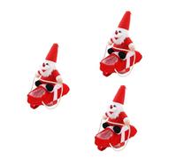 BESPORTBLE Disfraz De Cosplay Elegante De 3 Uds para Fiesta Ropa para Muñecas De Papá Noel Suministros para Mascotas Traje De Montar para Muñecas De Navidad Ropa Divertida para Mascotas